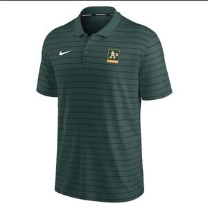 Nike Baseball Athletics Green Polo Shirt